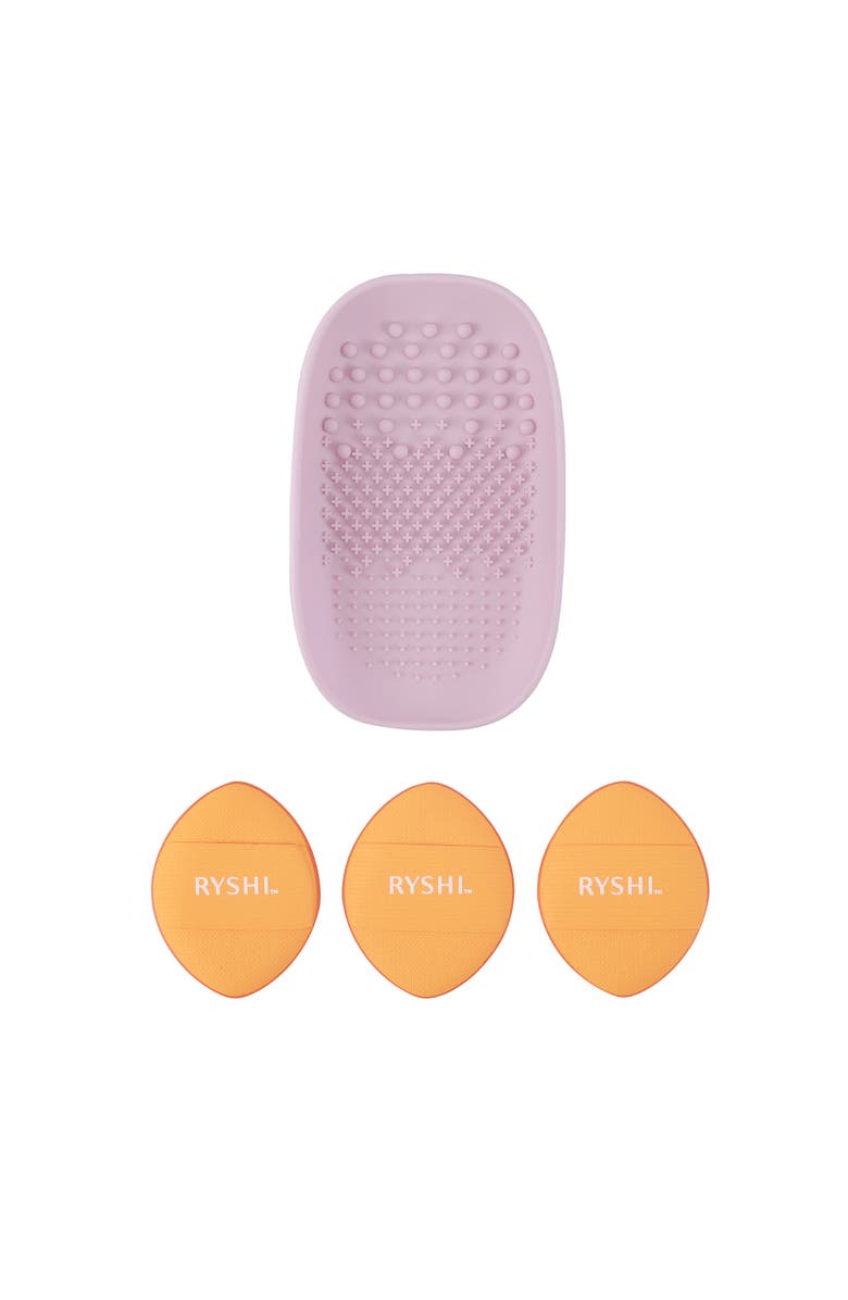 PURSONIC Precision & Care Beauty Bundle Finger Beauty Blenders + Brush Cleaning Tool, Main, color, Multicolor