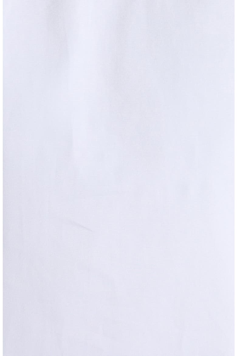 Pleated Cotton Poplin Peplum Shirt, Alternate, color, WHITE