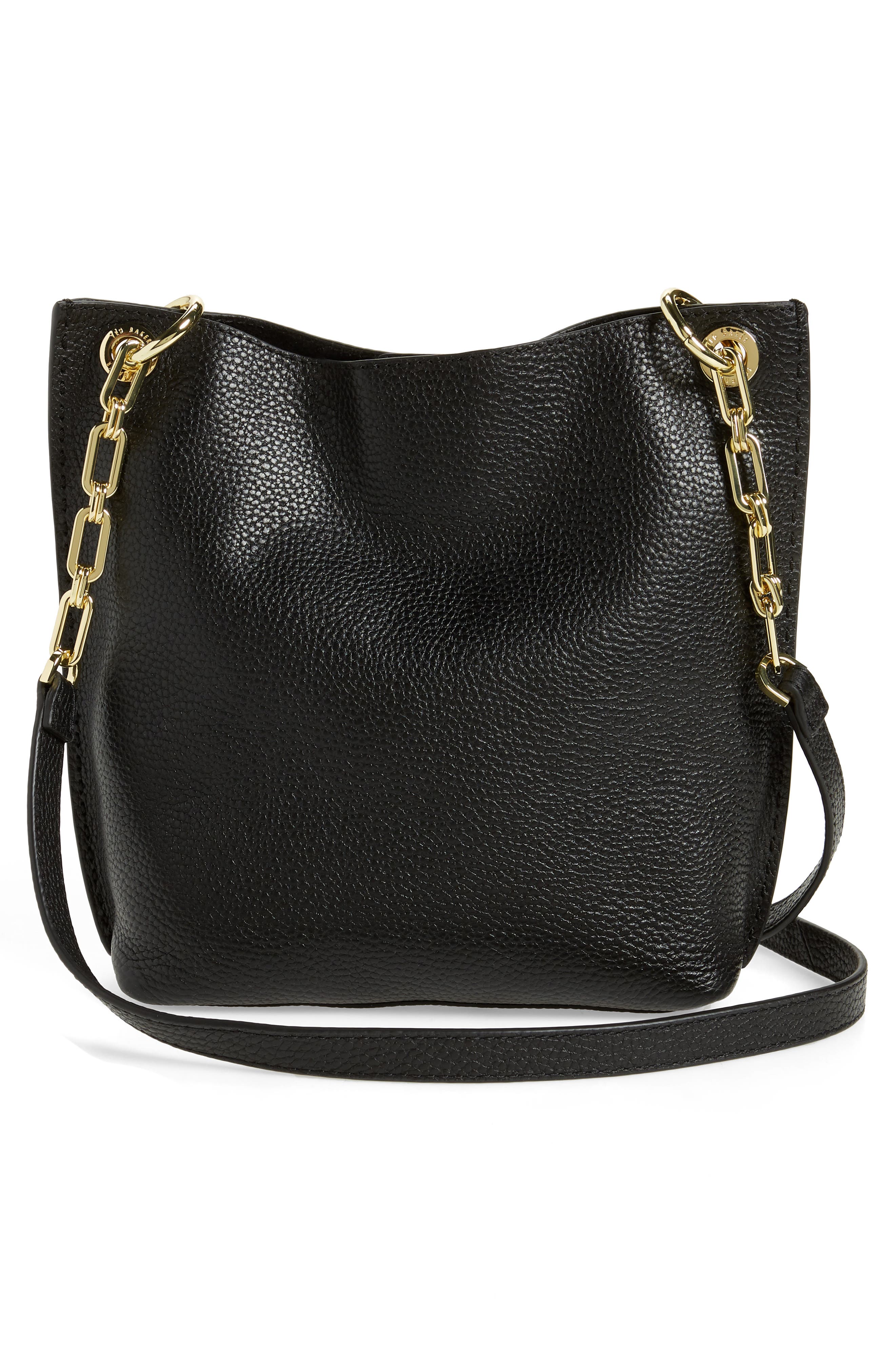 Ted Baker London Mini Holiiee Leather Crossbody Bag, Alternate, color, 