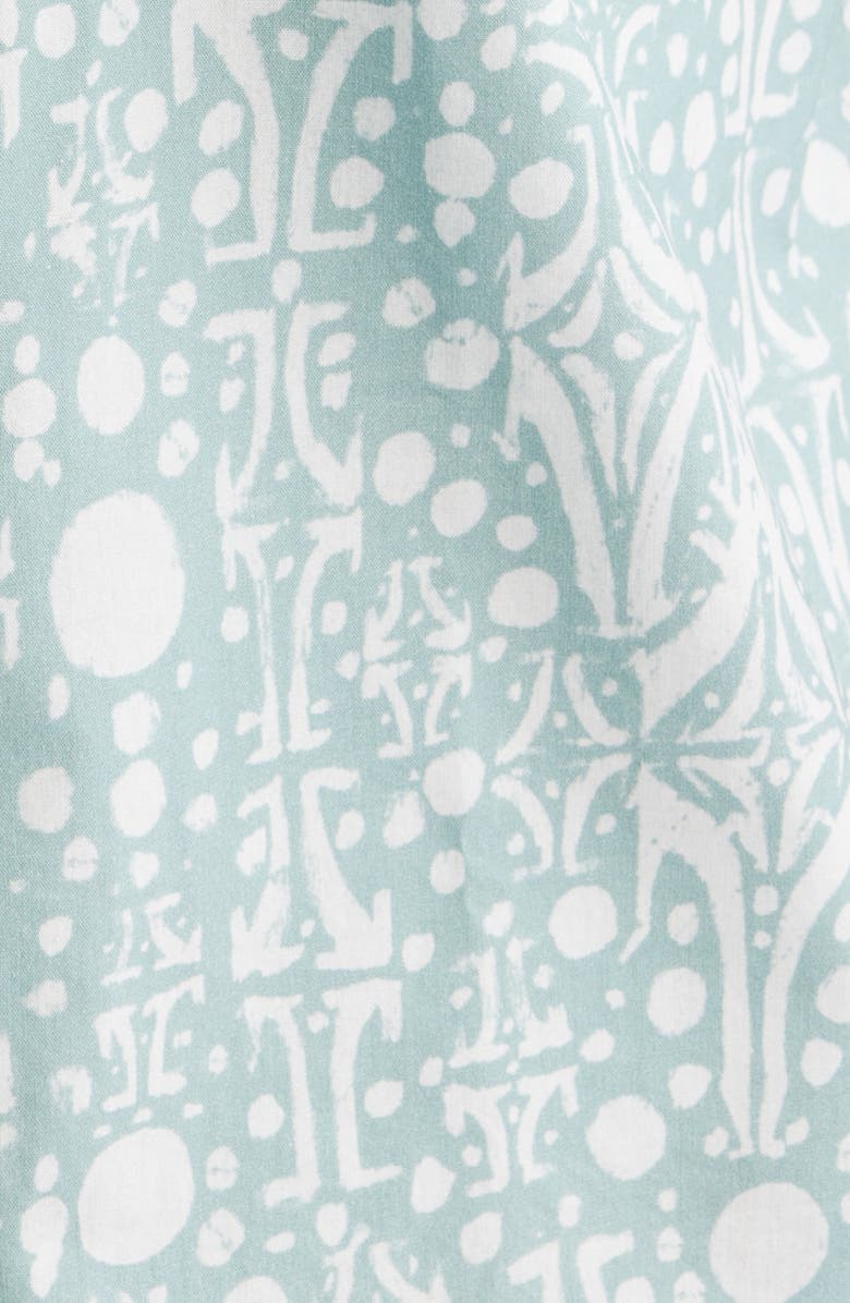 RVCA Jacobs Archive Print Short Sleeve Cotton Blend Button-Up Shirt, Alternate, color, 