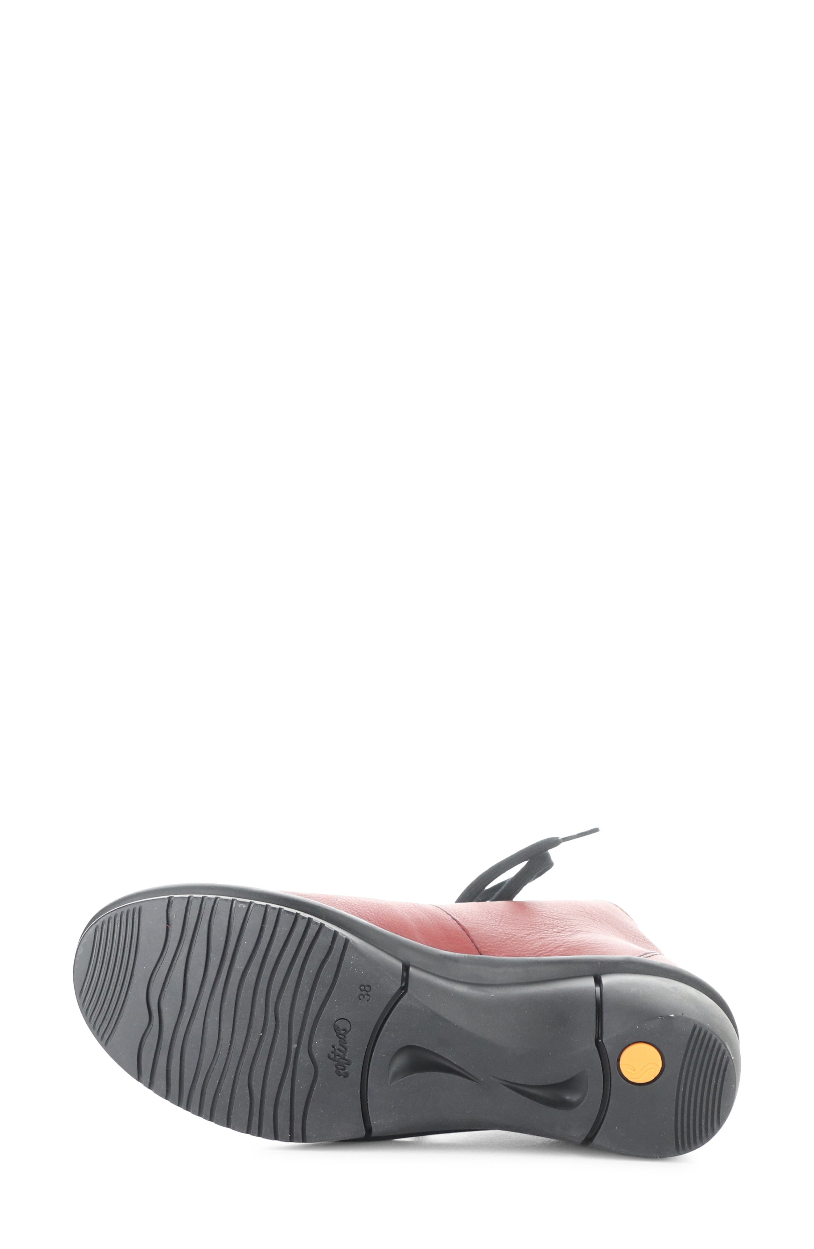 Wedge Bootie, Alternate, color, 000 RED SMOOTH LEATHER