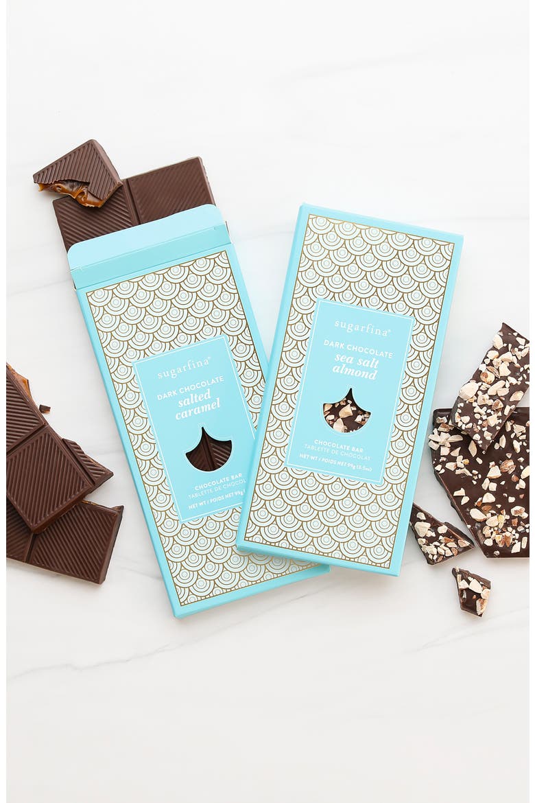 Set of 2 Dark Chocolate Bars, Main, color, BLUE