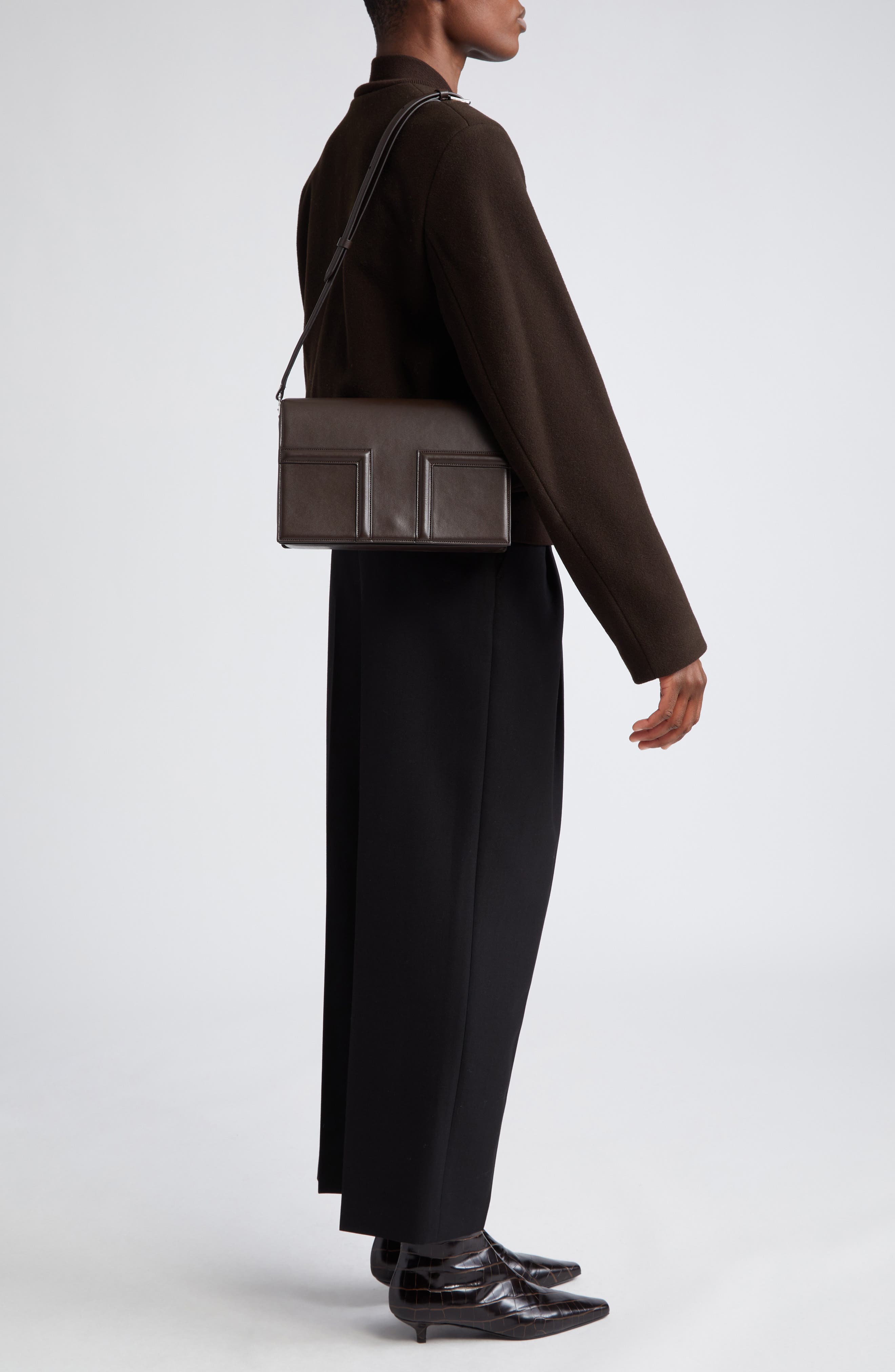 TOTEME T-Flap Convertible Crossbody Bag, Alternate, color, 