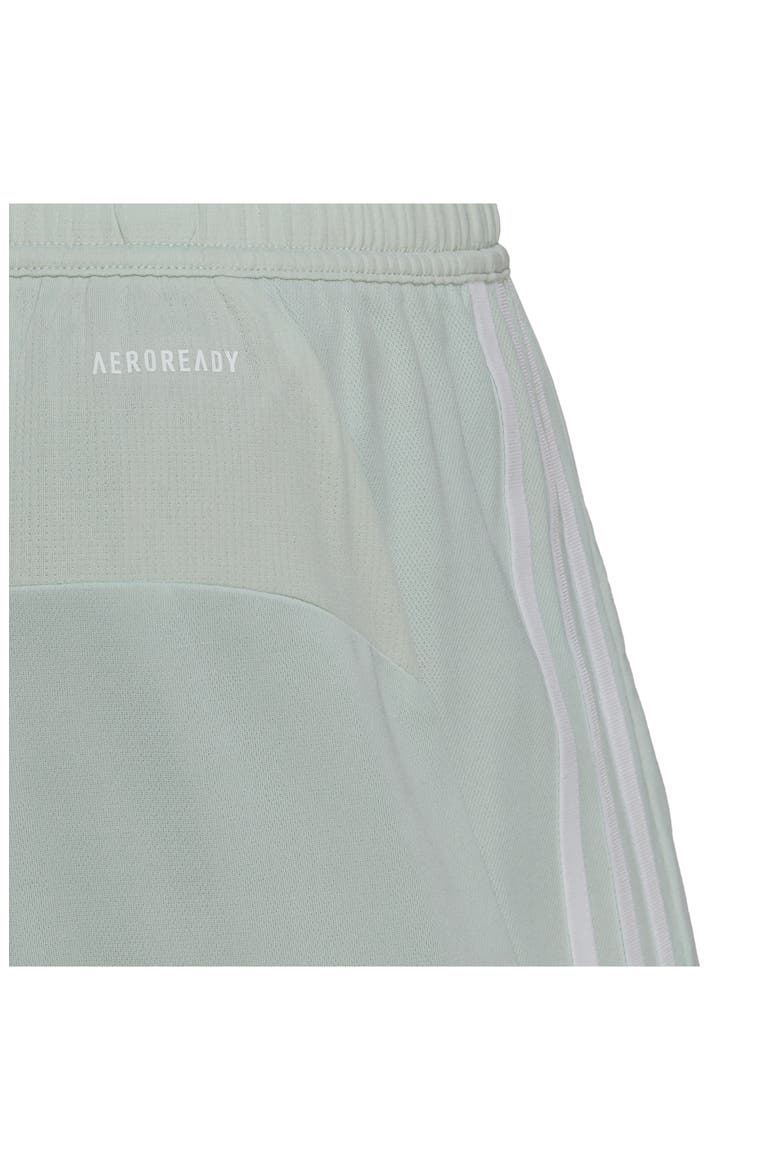 3-Stripes Active Shorts, Alternate, color, LINEN GREEN/ WHITE