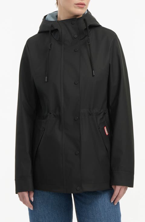 Abbey Water Repellent Rubberized Rain Jacket