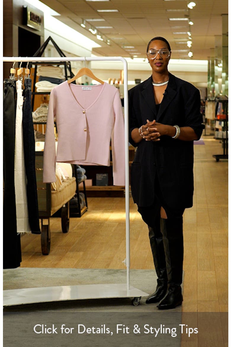 Perla V-Neck Split Front Cardigan video