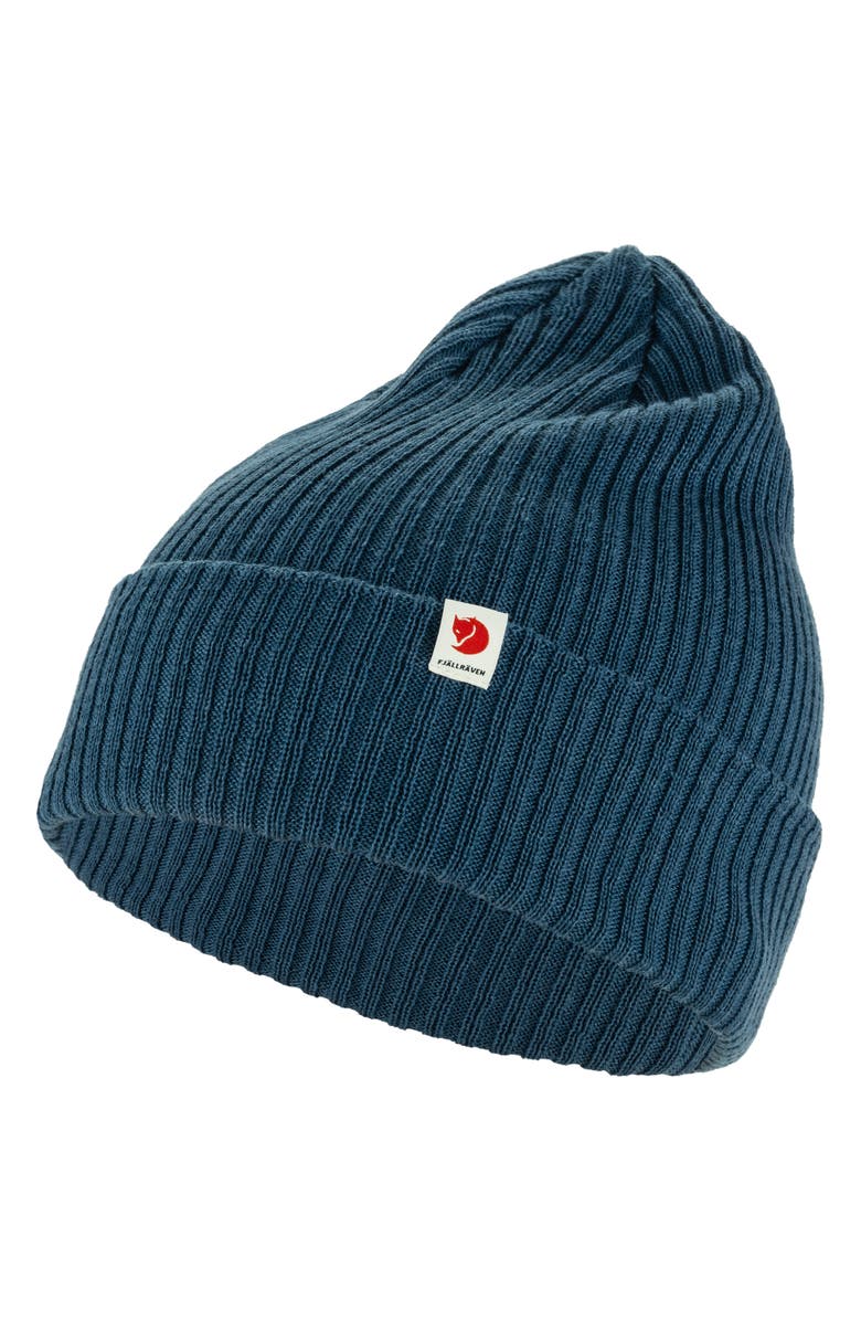 Fjällräven Ribbed Performance Beanie, Alternate, color, Indigo Blue