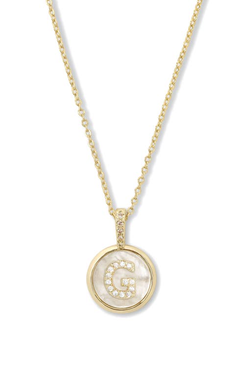 Melinda Maria Baby Love Letters Initial Pendant Necklace In Gold G