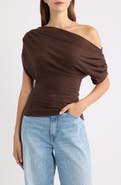 Reformation Iris One-Shoulder Knit Top