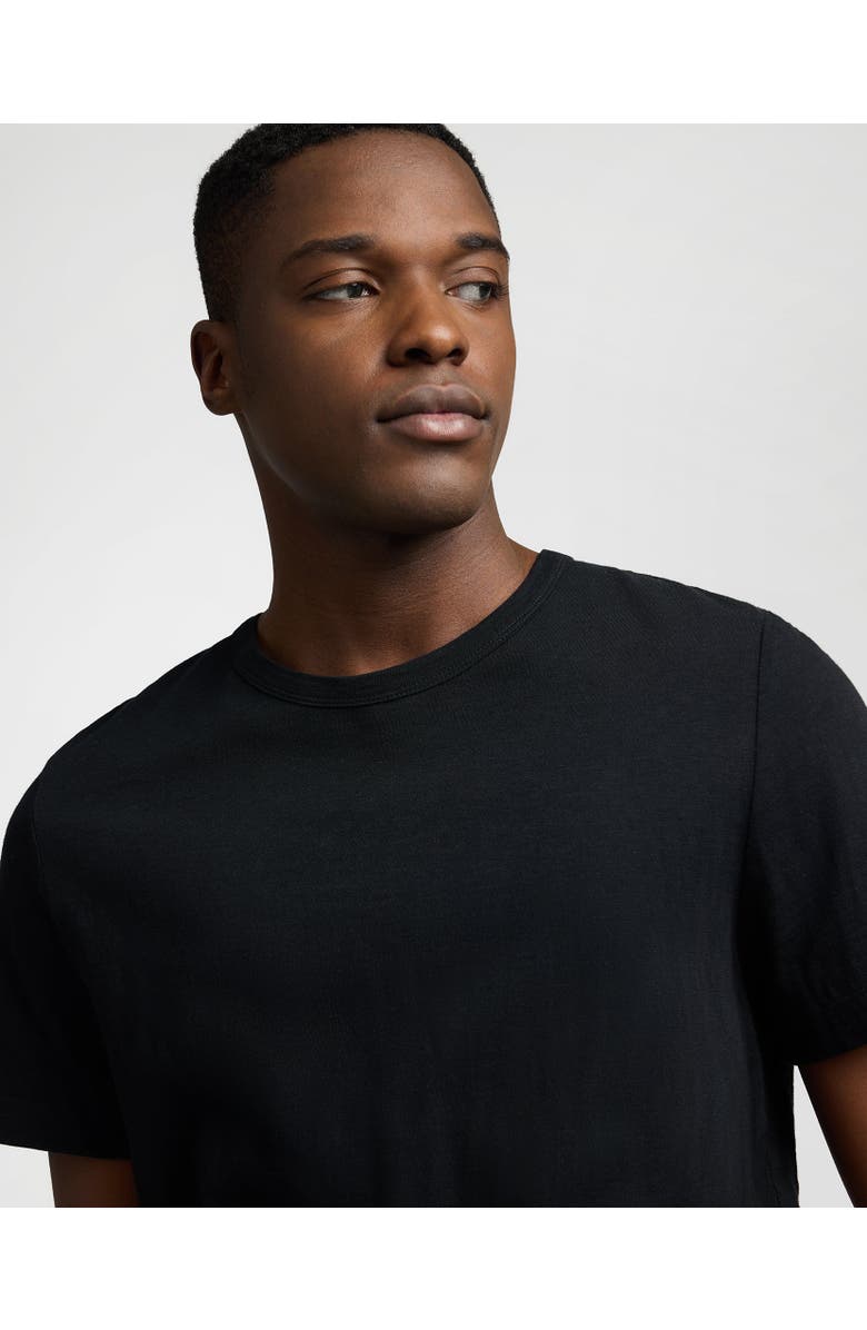 Onia Slub Tee, Alternate, color, Black