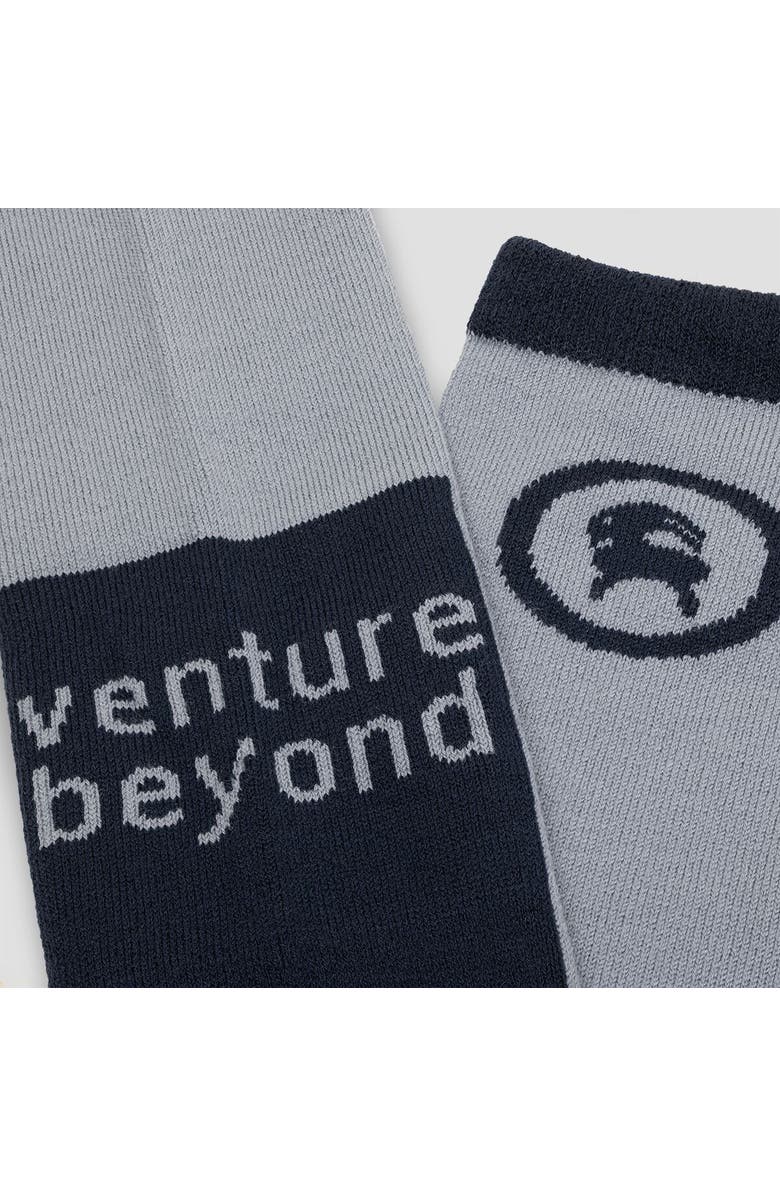 Backcountry Venture Beyond Merino Blend Ski Sock, Alternate, color, Midnight Blue/Tradewinds