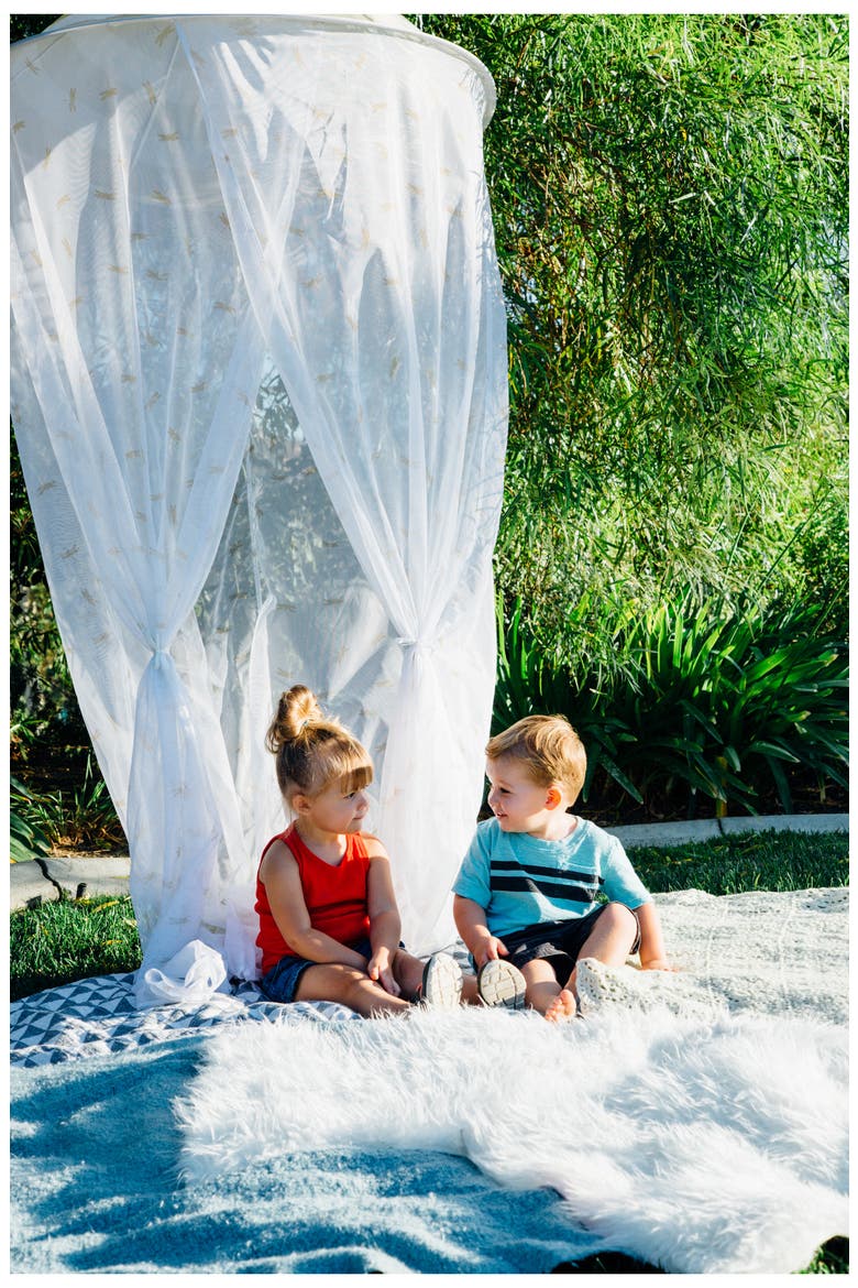 Fireflies Hanging Canopy, Alternate, color, GOLD WHITE