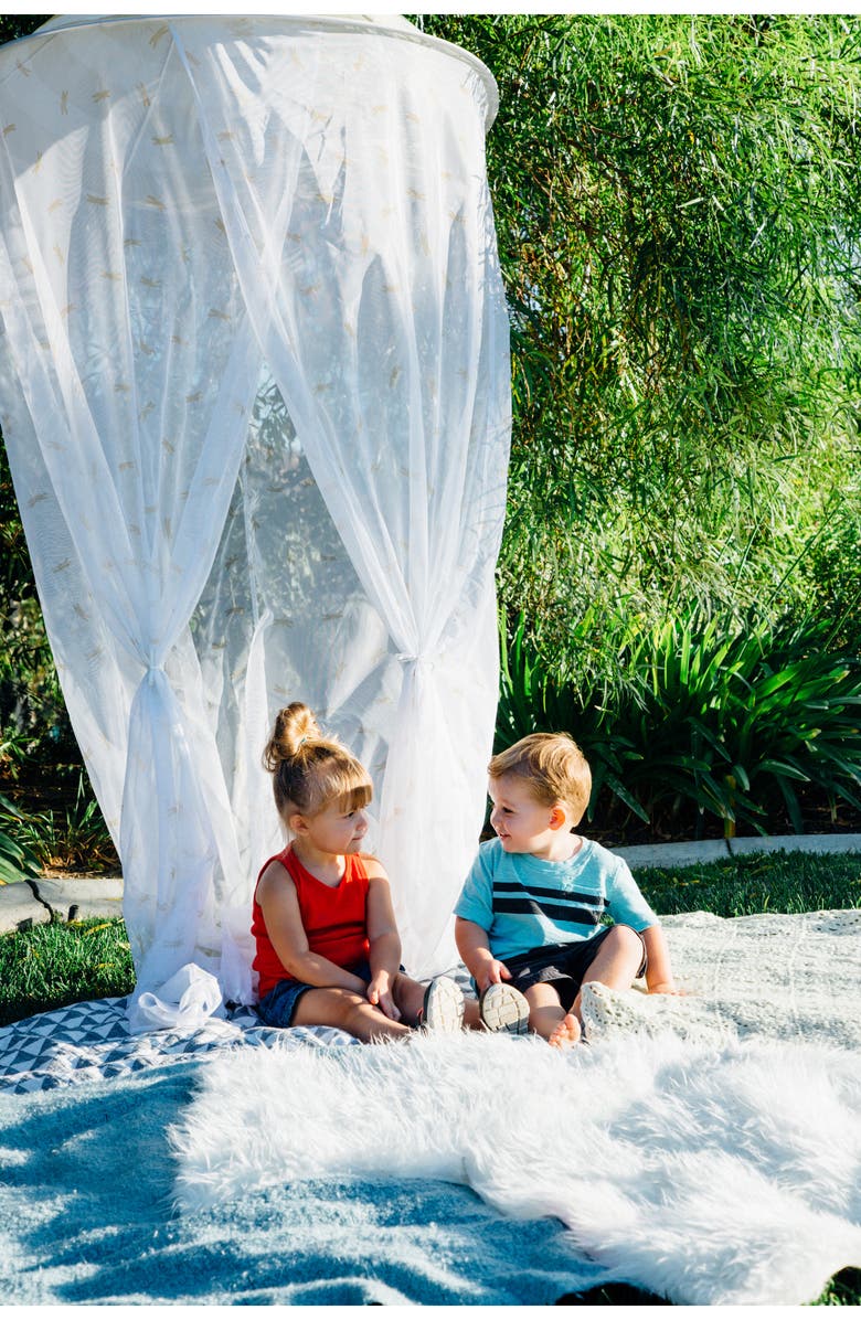 Pacific Play Tents Fireflies Hanging Canopy, Alternate, color, Gold White