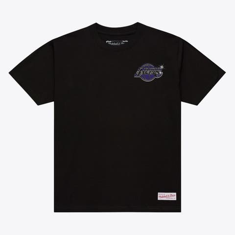 Men's Mitchell & Ness Black Los Angeles Lakers Airbrush T-Shirt