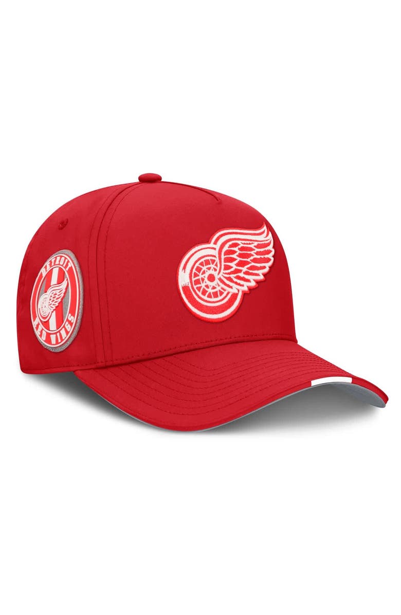 FANATICS Men's Fanatics Red Detroit Red Wings 2025 NHL Draft Authentic Pro On-Stage Podium A-Frame Adjustable Hat, Main, color,