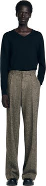 SANDRO Wide-leg suit trousers