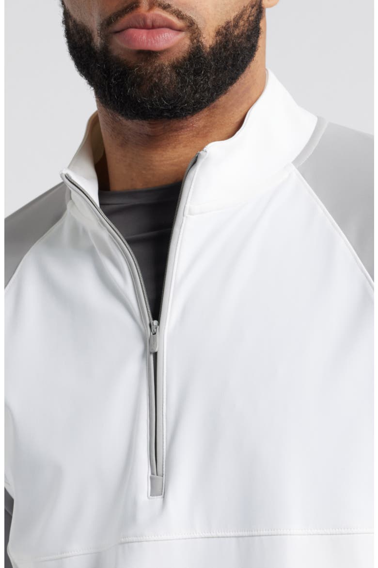 Armstrong Water Resistant Performance Half Zip Pullover, Alternate, color, WHITE