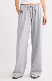BP. Narrow Waistband Baggy Wide Leg Sweatpants