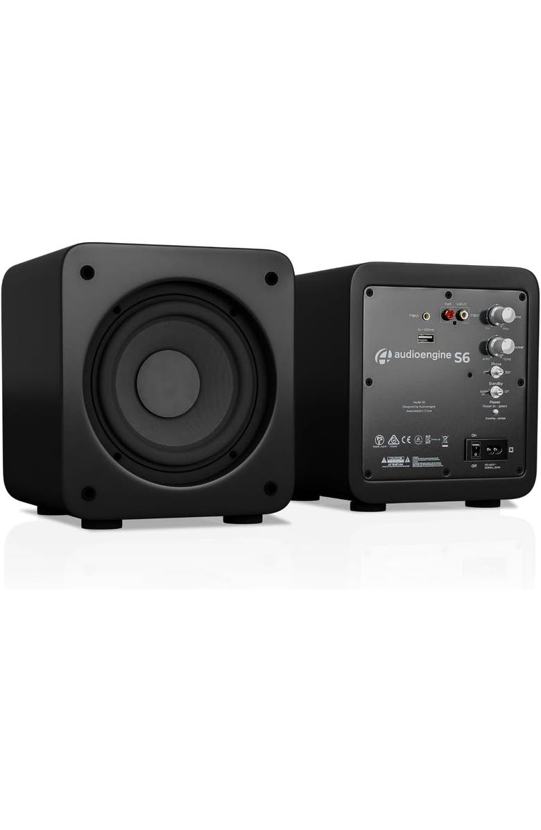 Audioengine S6 Wireless Subwoofer, Alternate, color, Black
