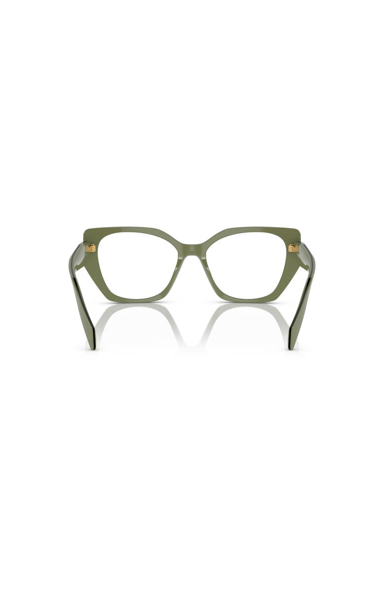 Prada 54mm Irregular optical glasses, Alternate, color, Green