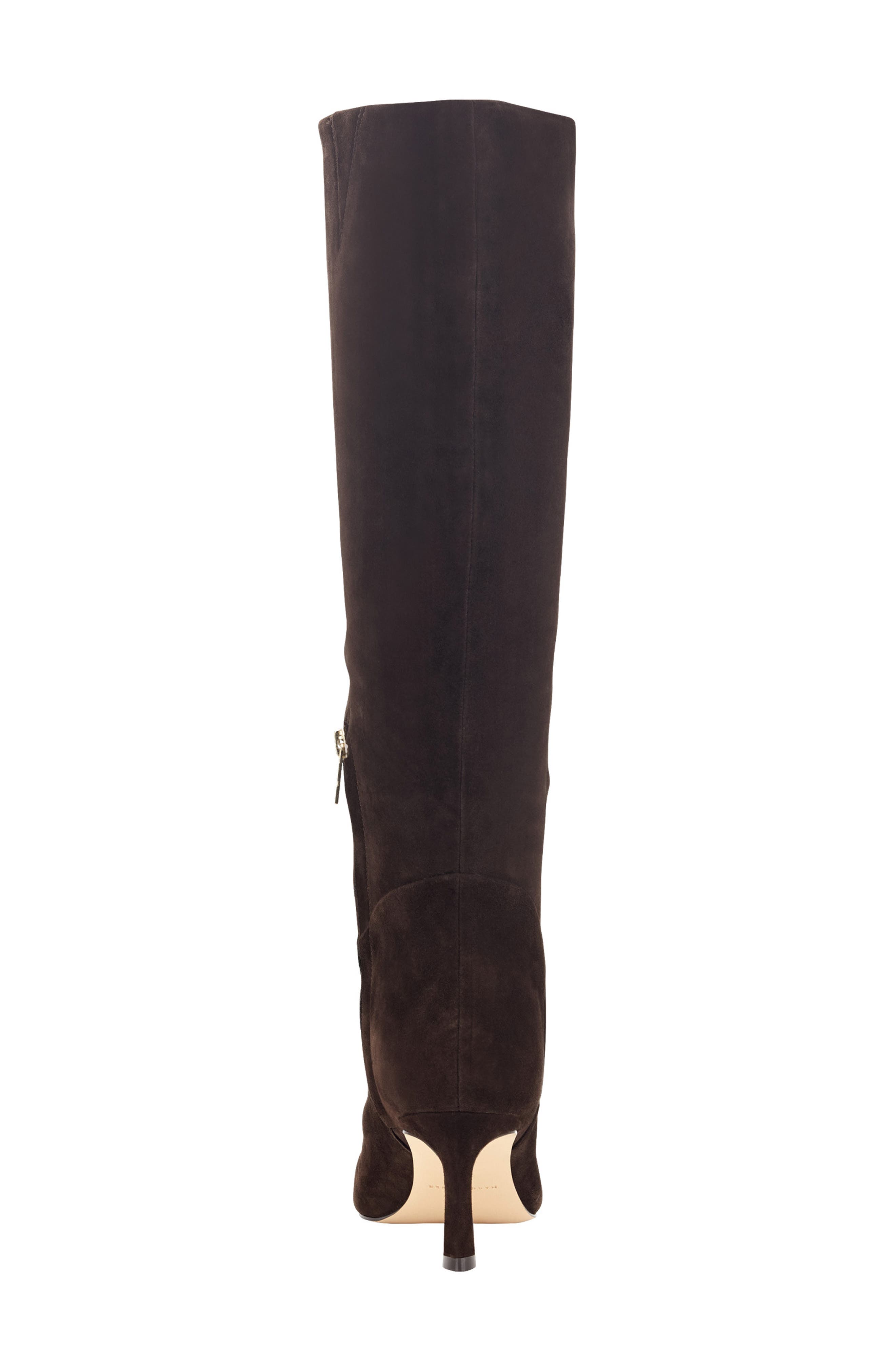 Marc Fisher LTD Sabrina Knee High Boot, Alternate, color, Dark Brown Seude