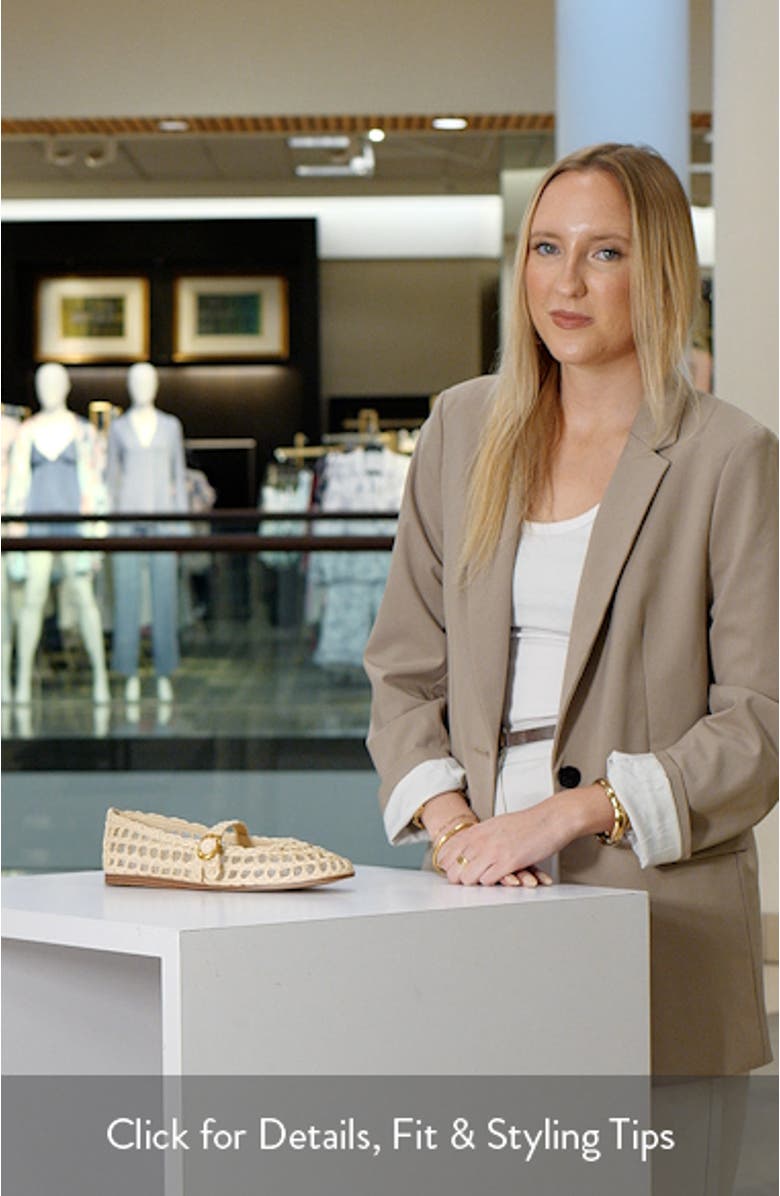 Melody Raffia Mary Jane Flat, sales video thumbnail