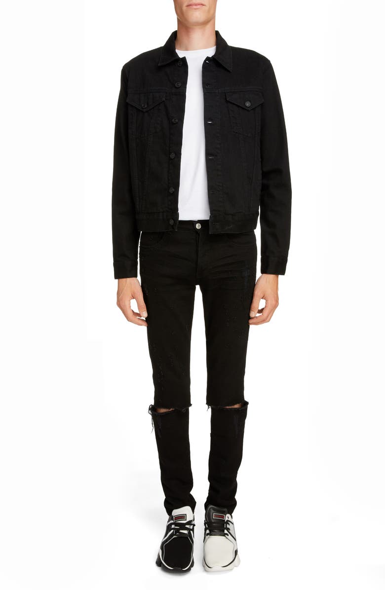 Givenchy Logo Denim Jacket, Alternate, color, 