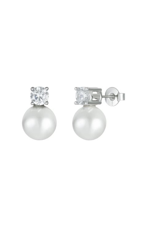 Maven Pearl and Crystal Studs