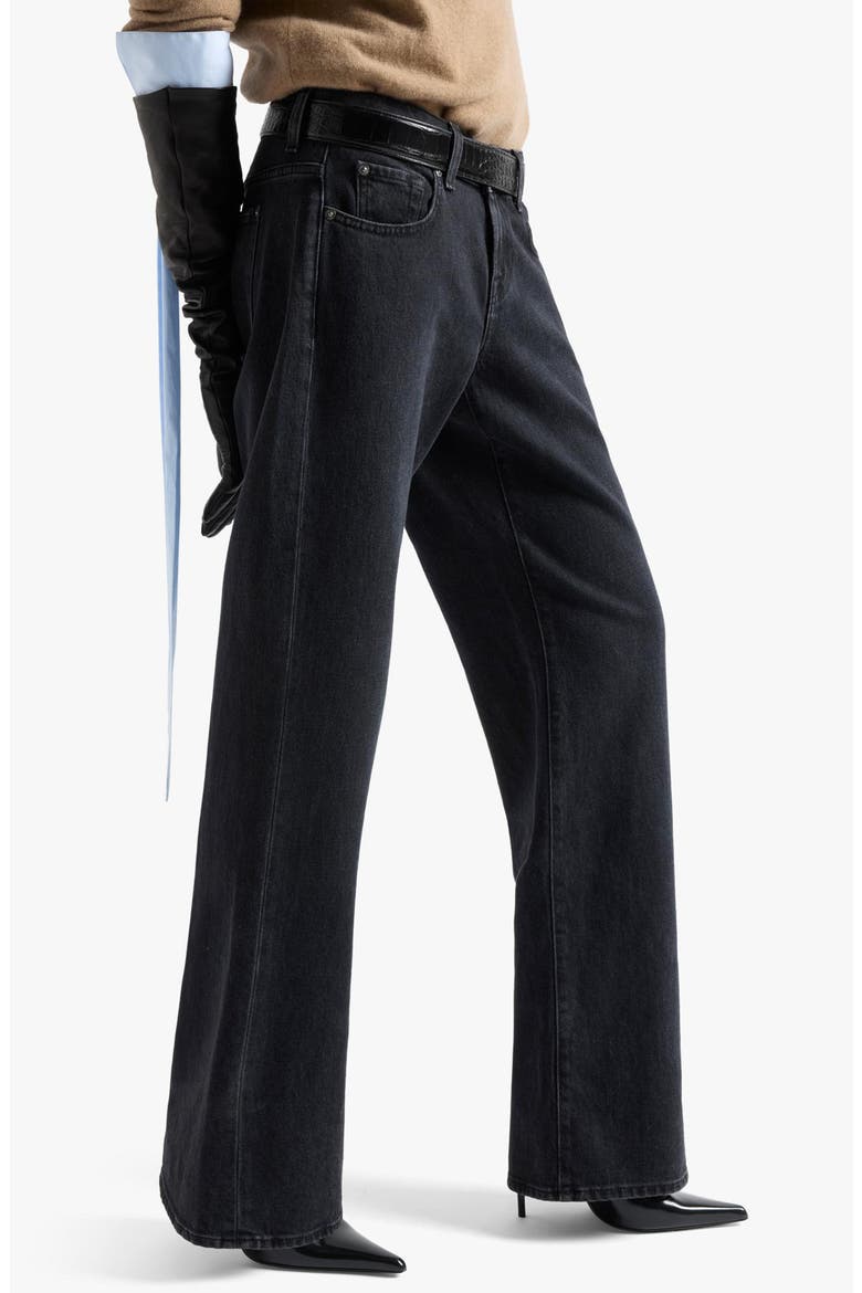 Low Rise Relaxed Straight Leg Jeans, Alternate, color, HEAVY RAIN