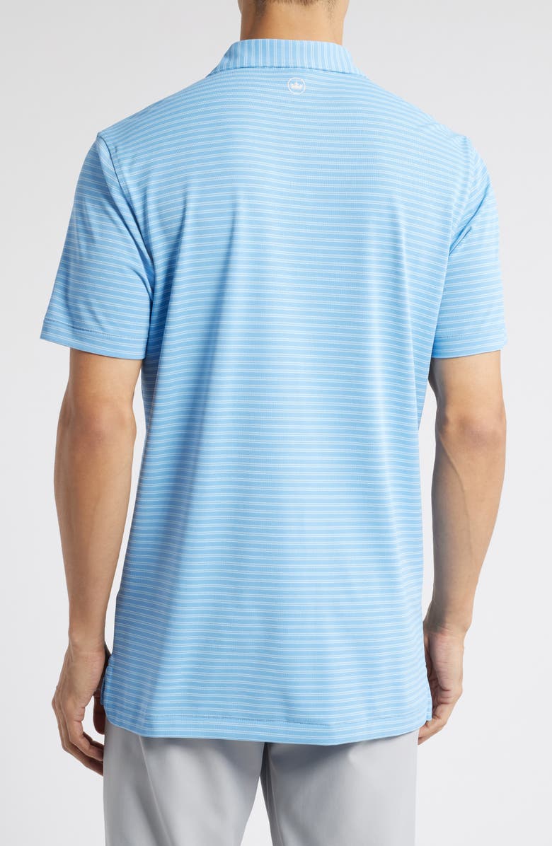 Peter Millar Crown Crafted Mezzo Stripe Performance Polo, Alternate, color, Fountain Blue