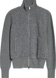 Herno Mixed Media Faux Shearling Jacket