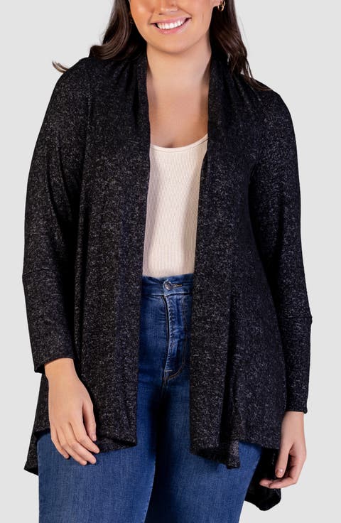 Open Front Waterfall Cardigan