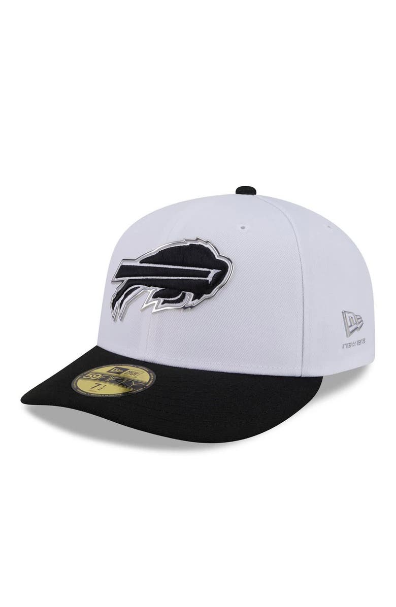New Era Men's New Era  White/Black Buffalo Bills 2026 NFL Draft Pre-Curved 59FIFTY Fitted Hat, Main, color, White