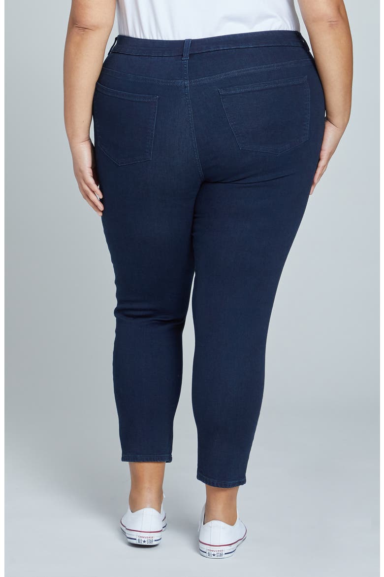 Seine Ankle Skinny Jeans, Alternate, color, DARK INDIGO