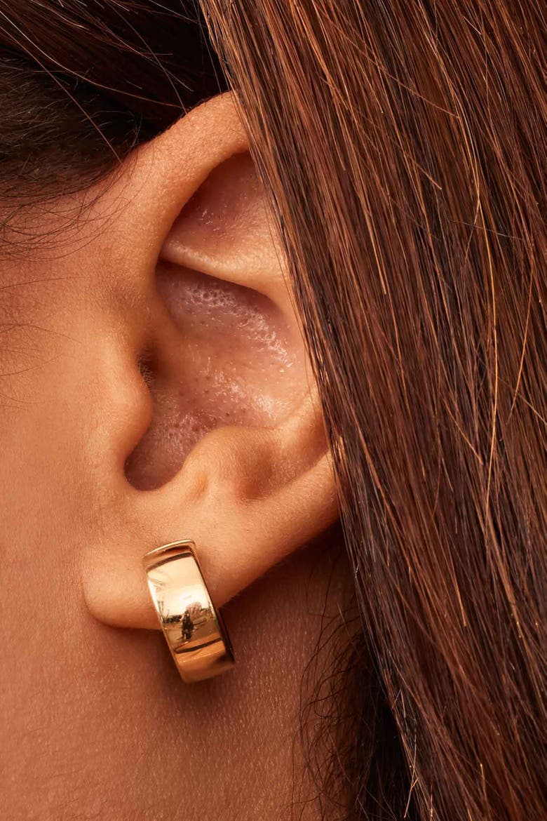 14K Yellow Gold The One Hoops, Alternate, color, Yellow Gold