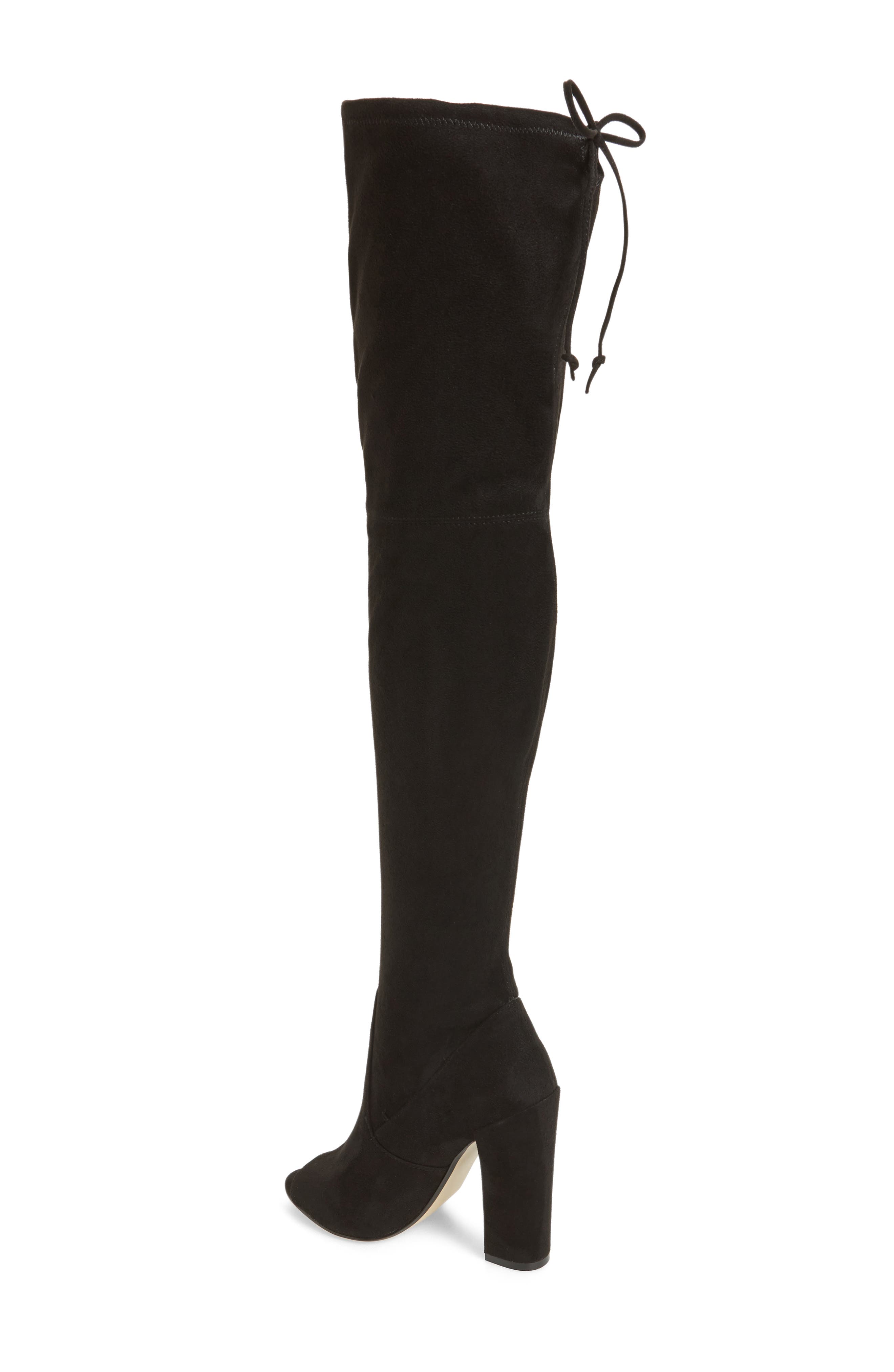 Steve Madden Elliana Over the Knee Open Toe Boot, Alternate, color, 