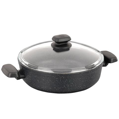Ornella Non Stick 10 Inch 3.5 Liter Low Casserole with Lid