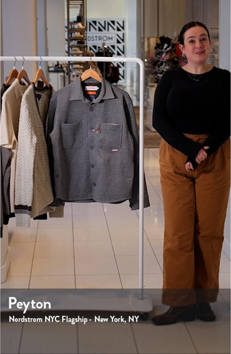 Plumstead Water Repellent Knit Shirt Jacket, sales video thumbnail