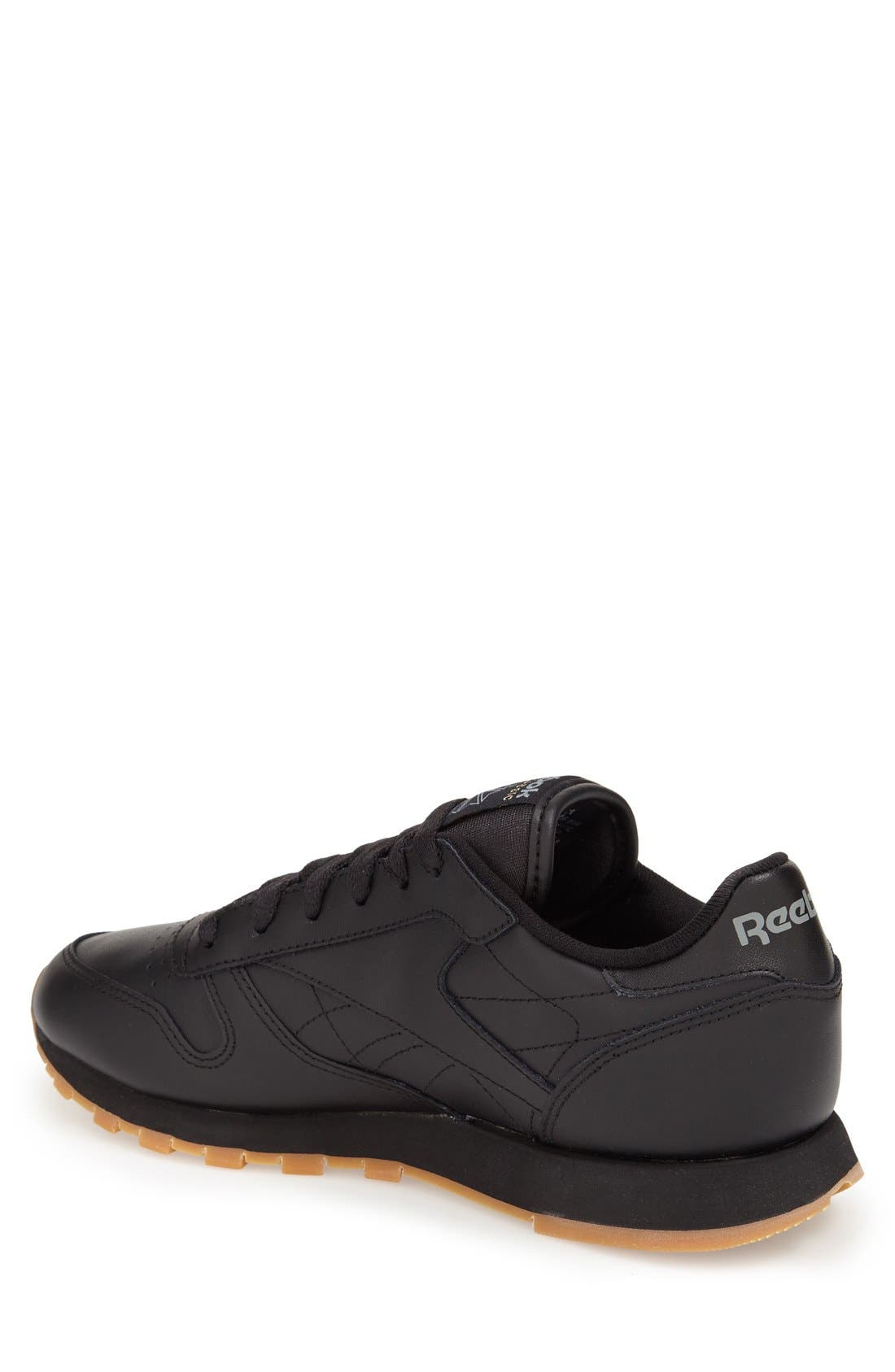 x Maison Margiela Classic Leather Sneaker, Alternate, color, BLACK/ GUM - 1