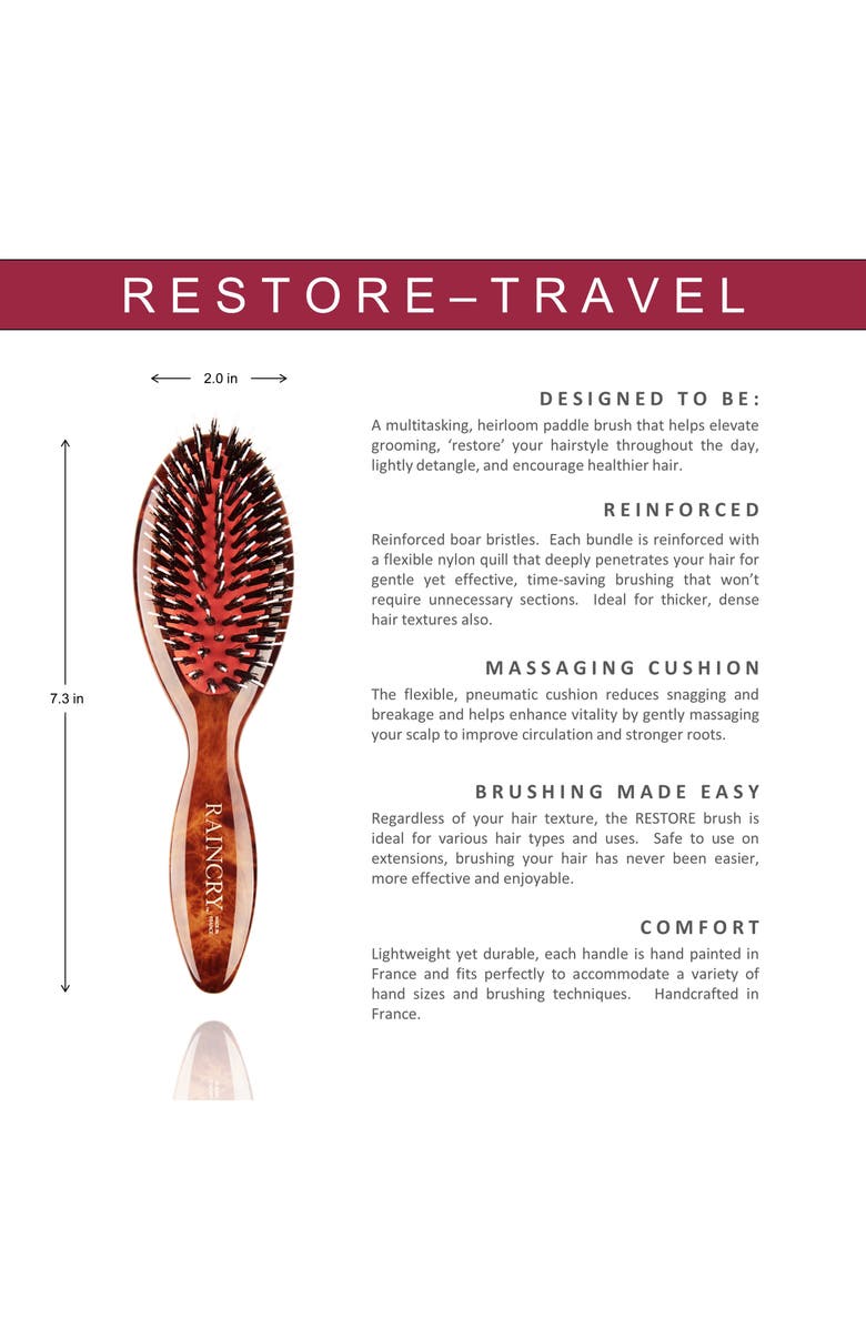 Raincry Restore Travel Reinforced Brush, Alternate, color, 
