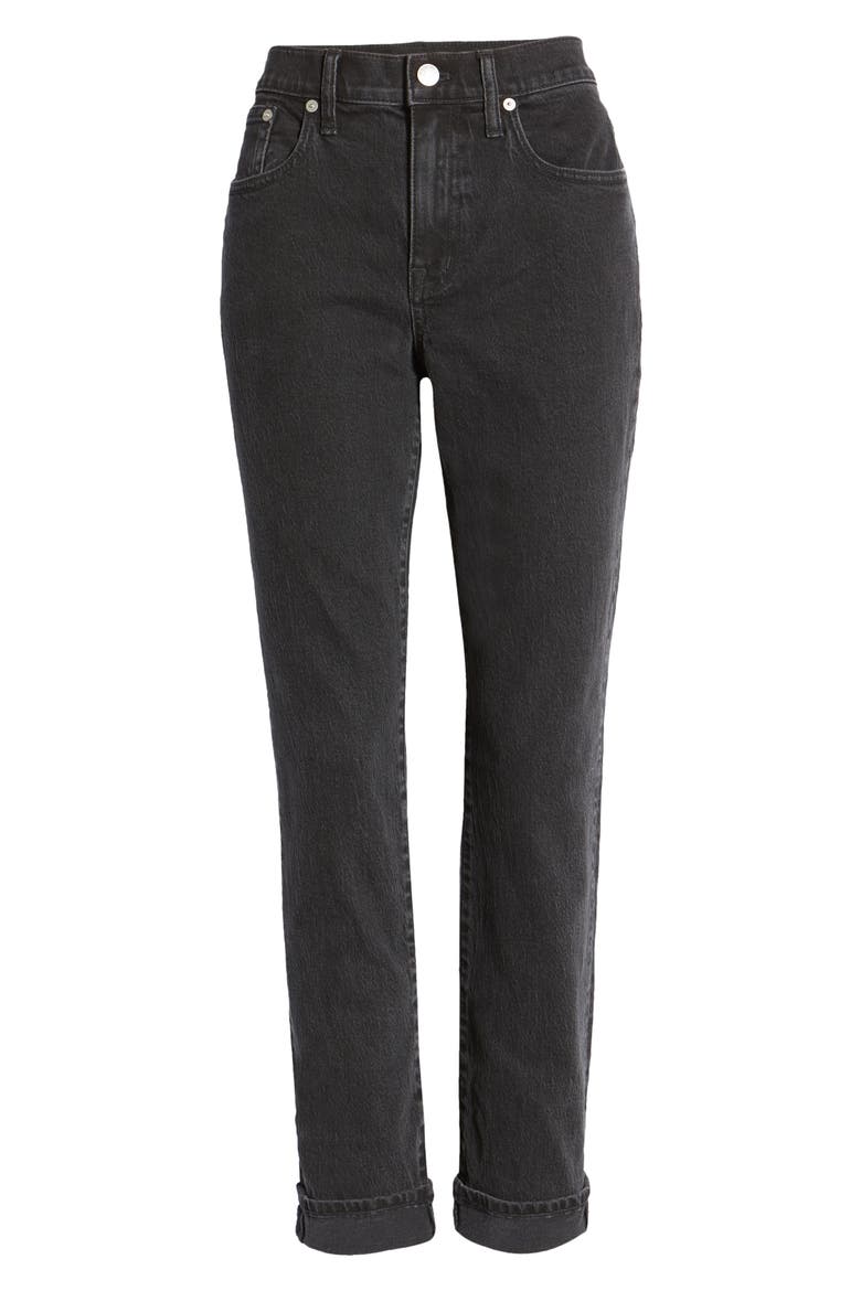The Slim Boyfriend Jeans, Alternate, color, LUNAR WASH