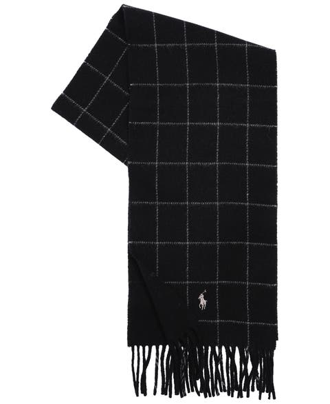 Reversible Windowpane Scarf