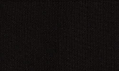Elan Bali Fray Edge Cotton Cover-up Crop Top In Black