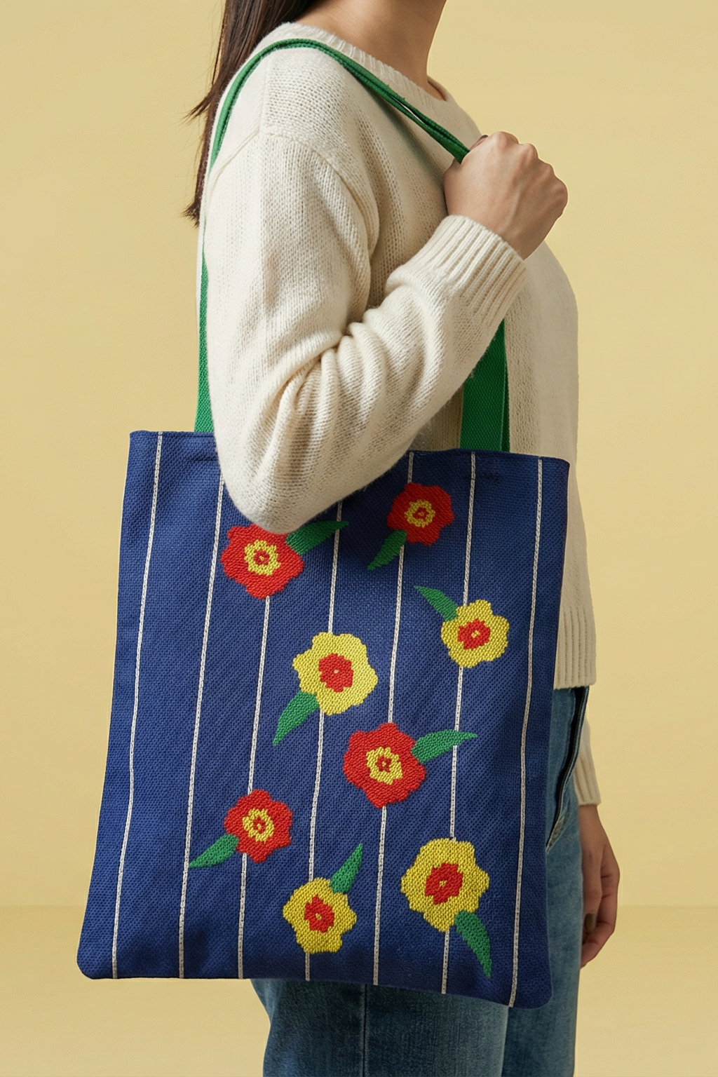 Centinelle Garden Flowers Tote Bag, Alternate, color, Multicolor