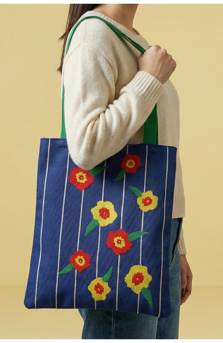 Centinelle Garden Flowers Tote Bag, Alternate, color, Multicolor