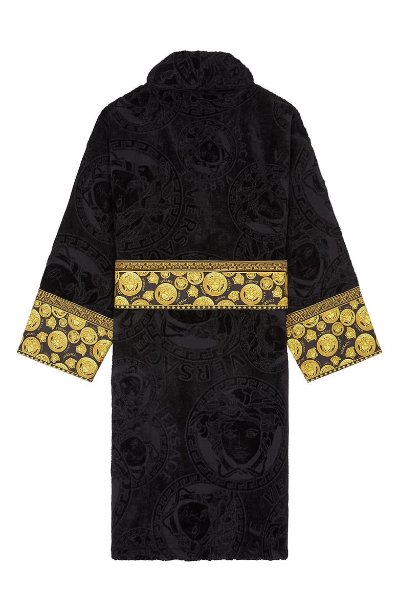Versace Medusa Amplified Cotton Bath Robe, Alternate, color,