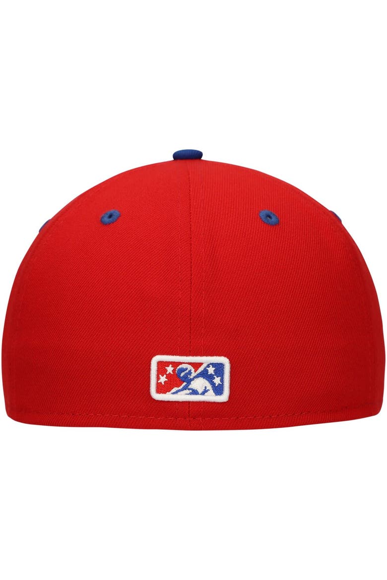 Men's New Era Red Lehigh Valley Mamajuana Copa de la Diversión 59FIFTY Fitted Hat, Alternate, color, Red