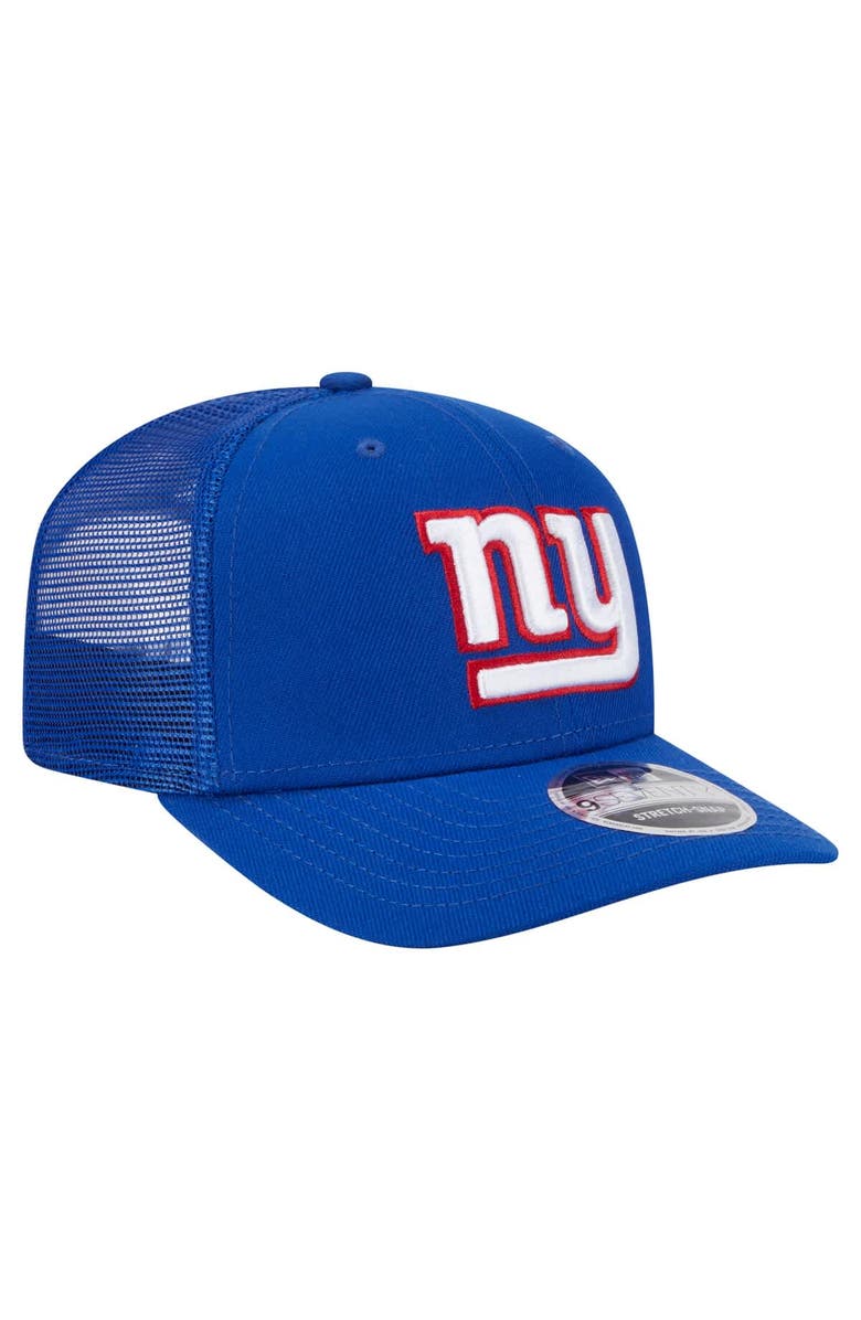 New Era Men's New Era Royal New York Giants Main Trucker 9SEVENTY Stretch-Snap Hat, Alternate, color, 