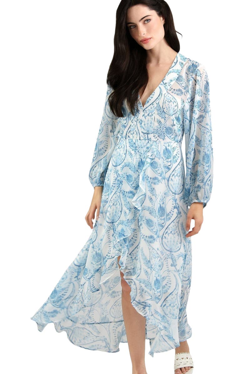 Belle & Bloom Beautiful Escape Dress, Alternate, color, Porcelain Paisley