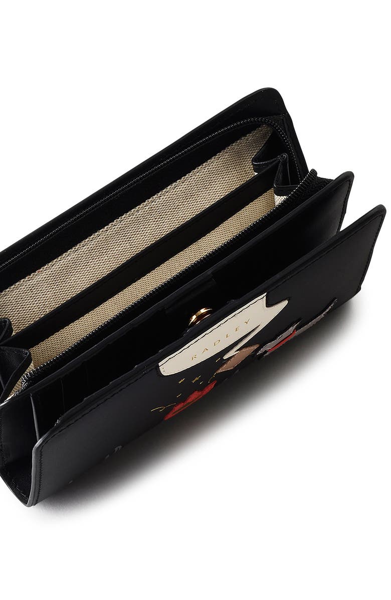 Radley Toasting Marshmallow Medium Bifold Wallet, Alternate, color, Black